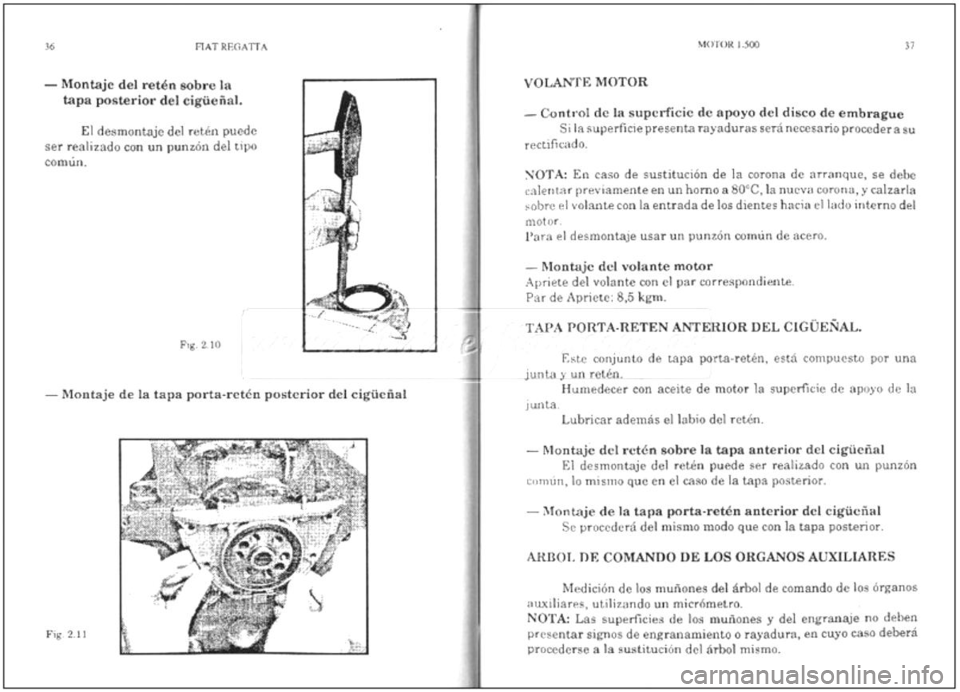 FIAT REGATA 1987  Service Repair Manual 