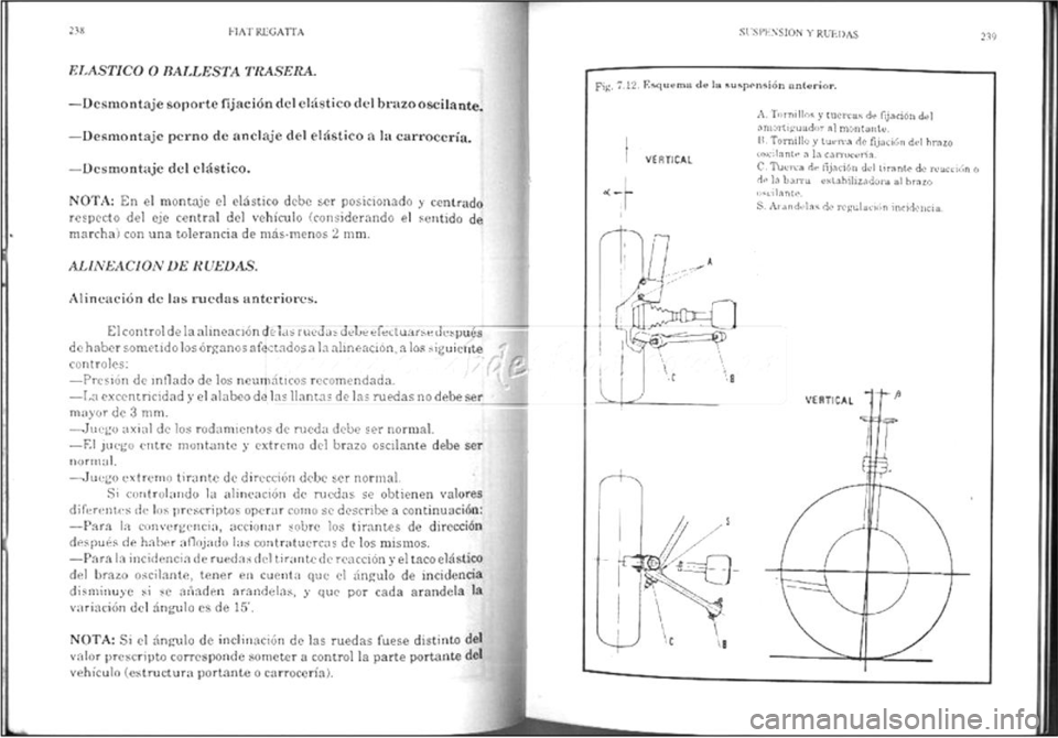 FIAT REGATA 1987  Service Repair Manual 
