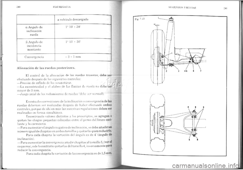 FIAT REGATA 1987  Service Repair Manual 