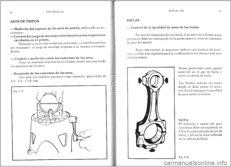 FIAT REGATA 1987  Service Repair Manual 