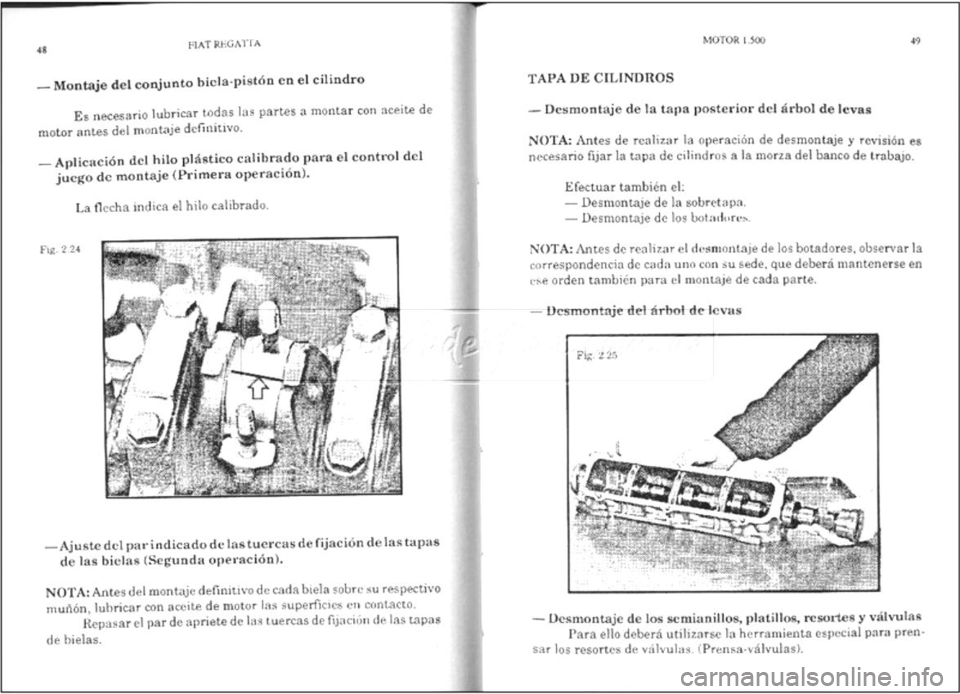 FIAT REGATA 1987  Service Repair Manual 