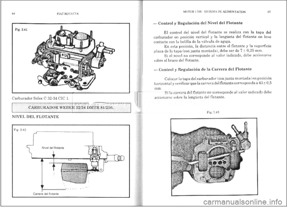 FIAT REGATA 1987  Service Repair Manual 