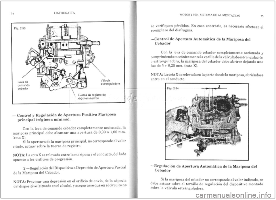 FIAT REGATA 1987  Service Repair Manual 