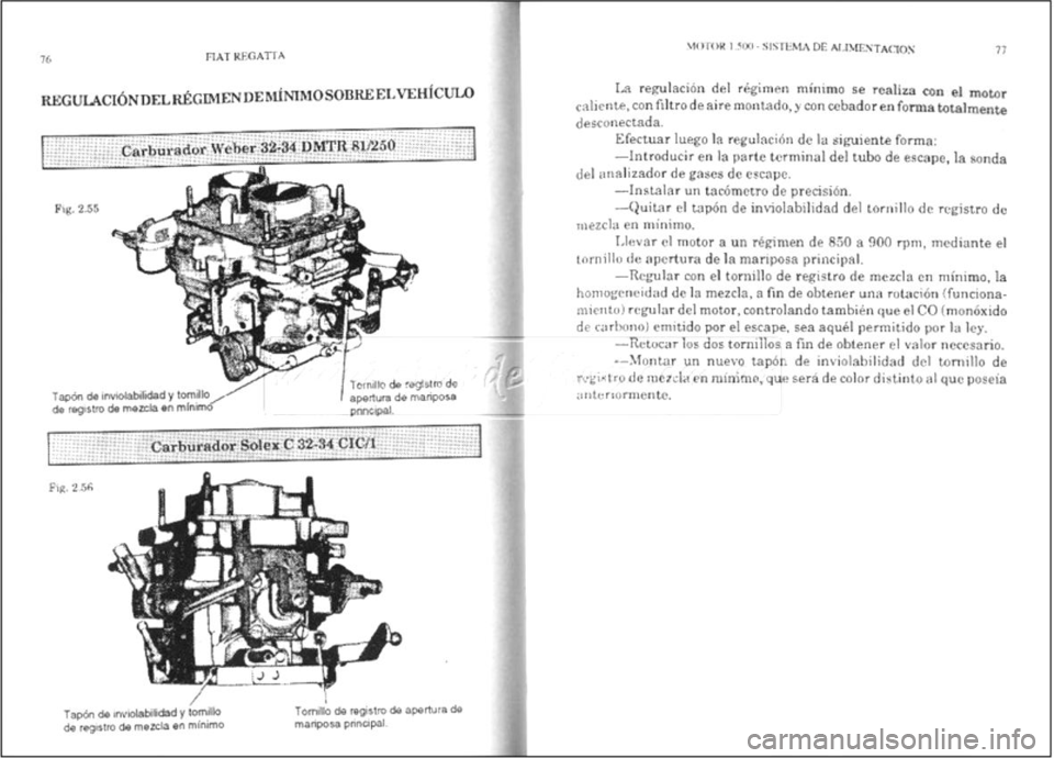 FIAT REGATA 1987  Service Repair Manual 