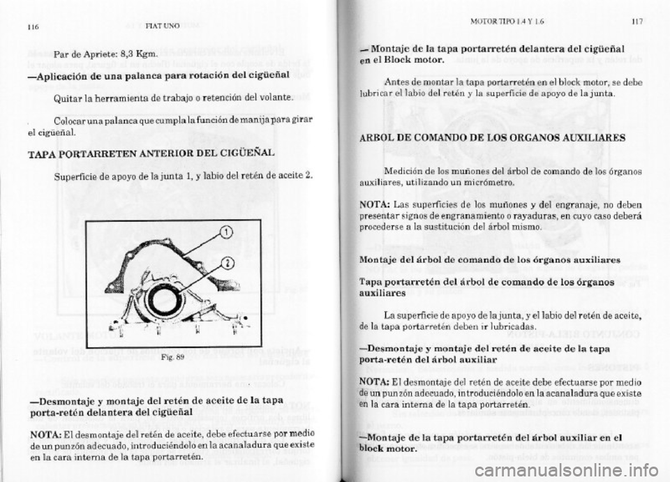 FIAT REGATA 1987  Service Repair Manual 