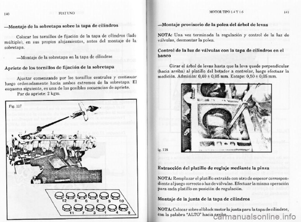 FIAT REGATA 1987  Service Repair Manual 