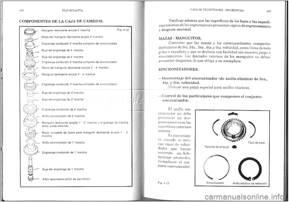 FIAT REGATA 1987  Service Repair Manual 
