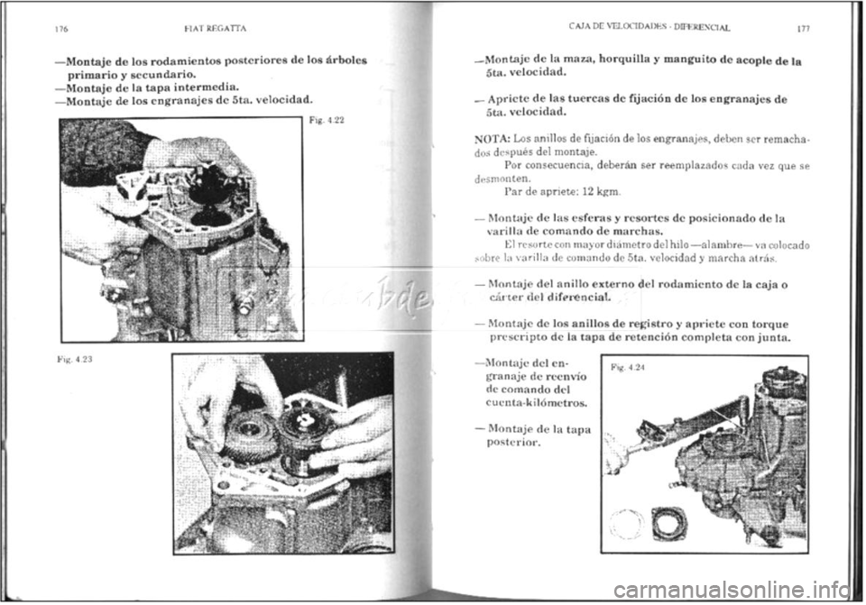 FIAT REGATA 1987  Service Repair Manual 