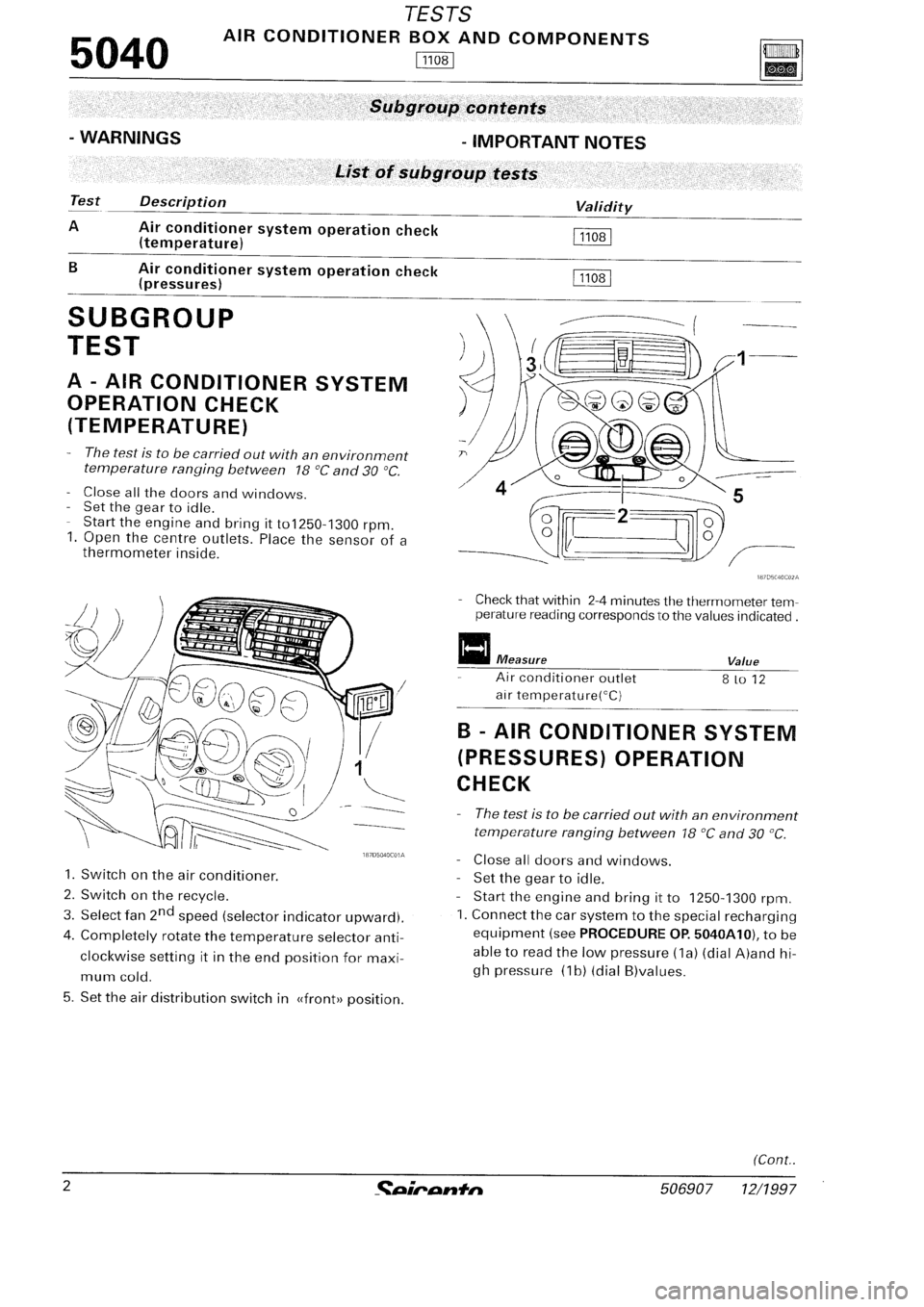 FIAT SEICENTO 1997  Service And Repair Manual 