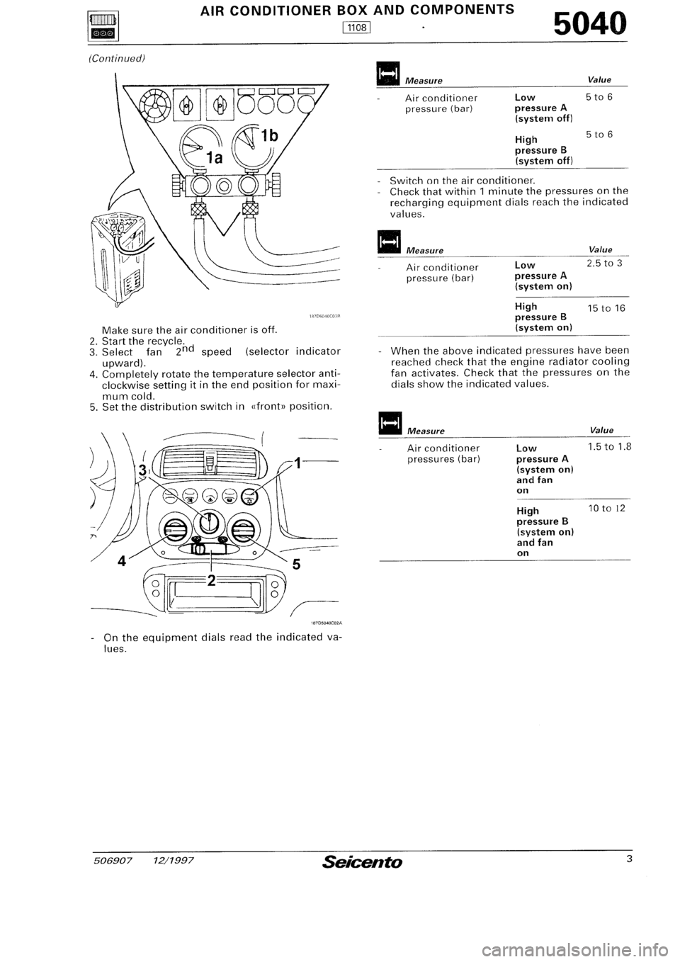 FIAT SEICENTO 1997  Service And Repair Manual 