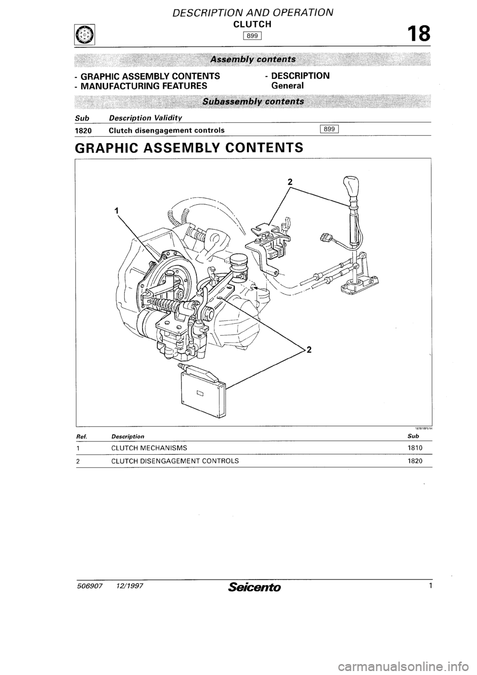 FIAT SEICENTO 1997  Service And Repair Manual 