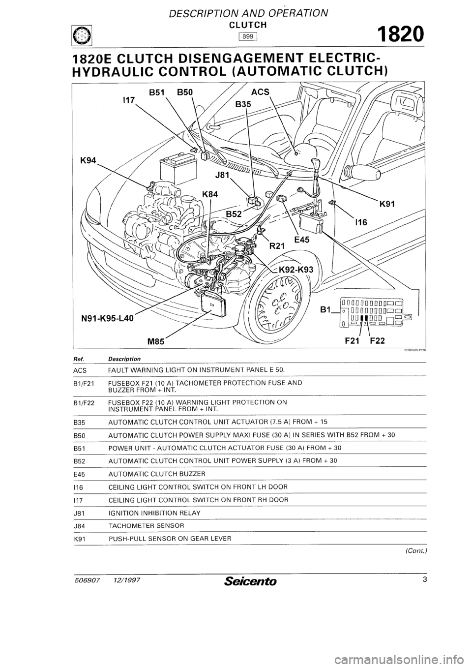 FIAT SEICENTO 1997  Service And Repair Manual 