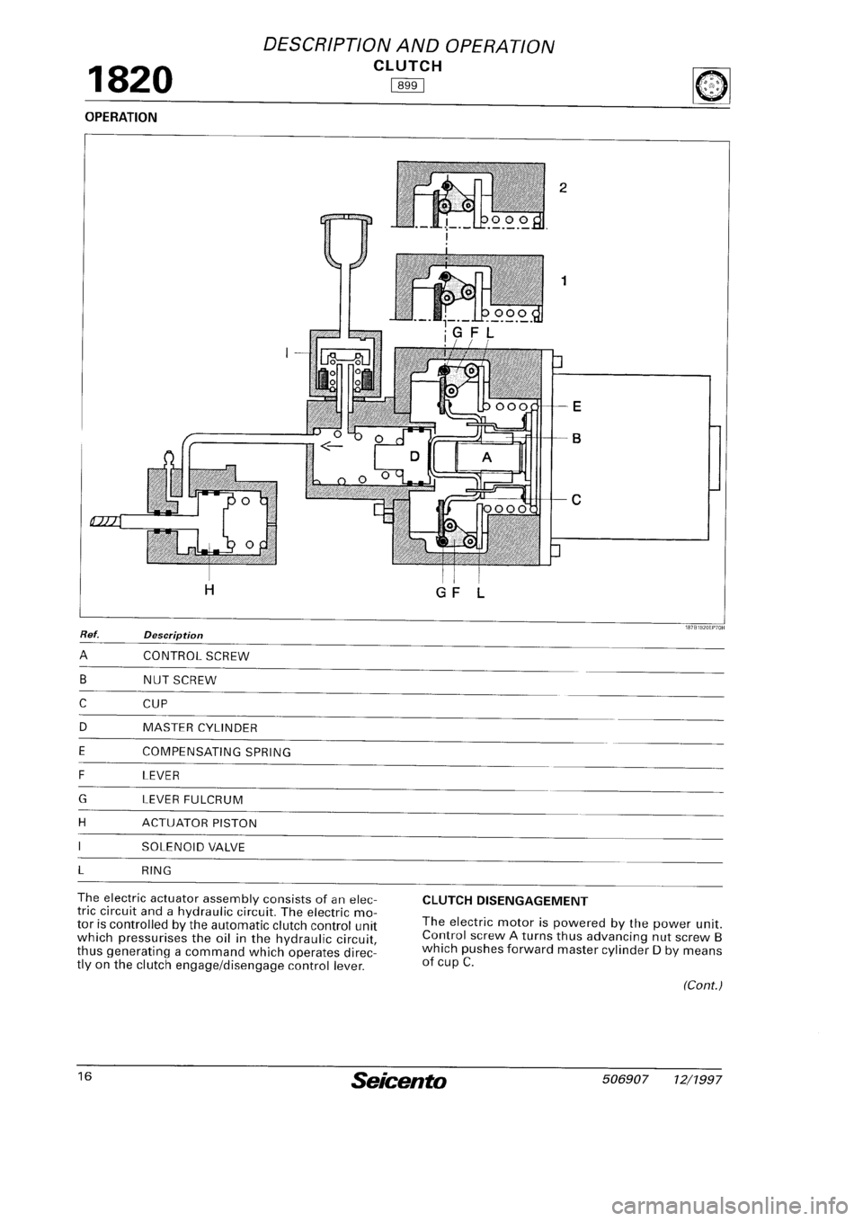 FIAT SEICENTO 1997  Service And Repair Manual 