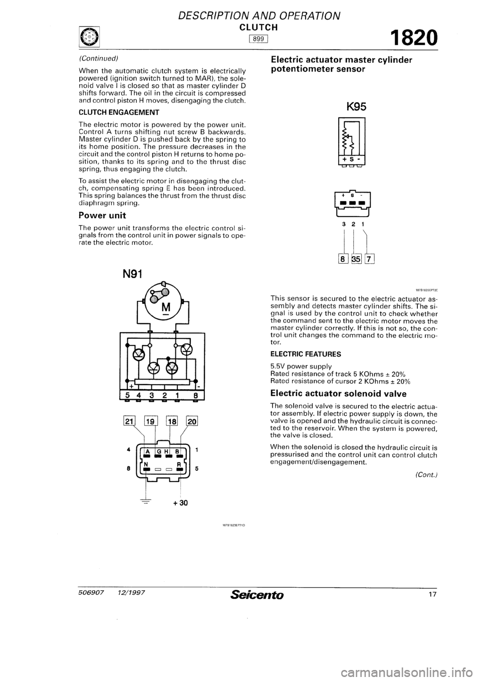 FIAT SEICENTO 1997  Service And Repair Manual 