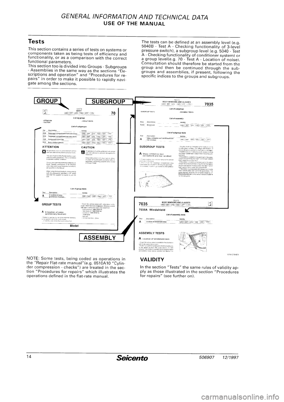 FIAT SEICENTO 1997  Service And Repair Manual 