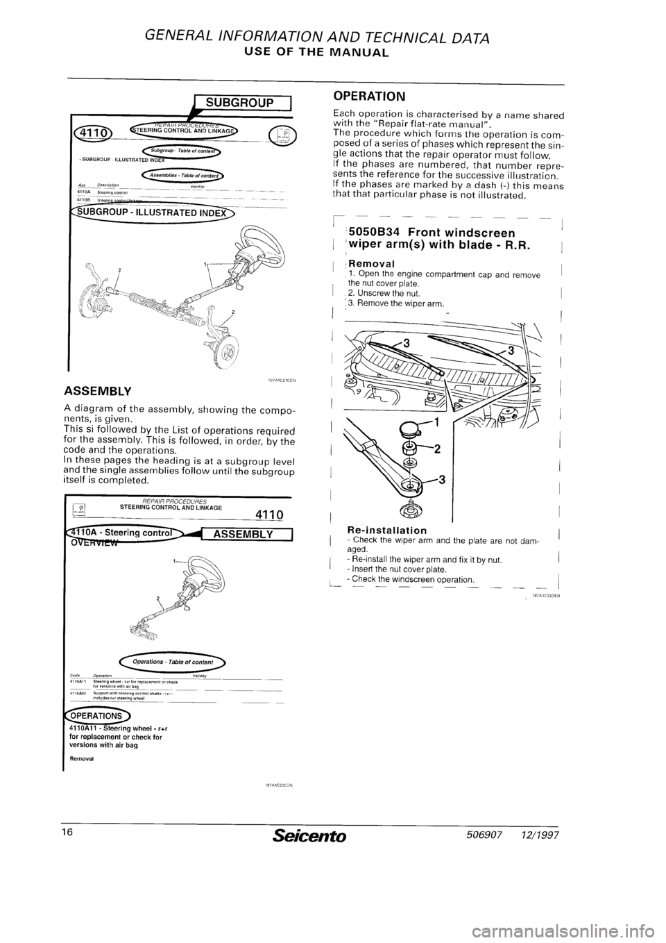 FIAT SEICENTO 1997  Service And Repair Manual 