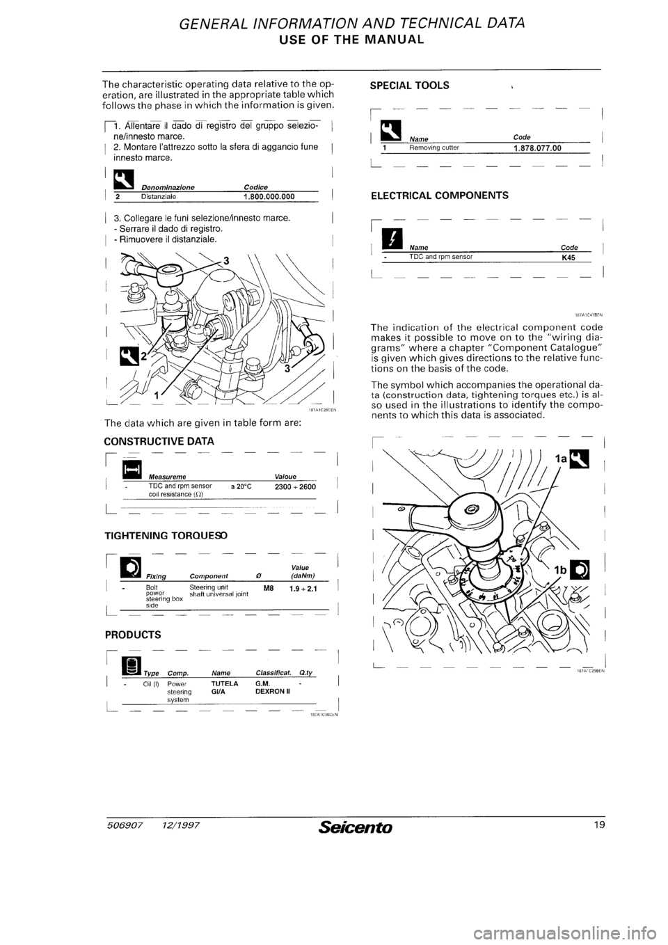 FIAT SEICENTO 1997  Service And Repair Manual 