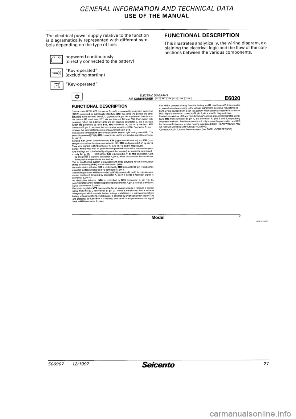 FIAT SEICENTO 1997  Service And Repair Manual 