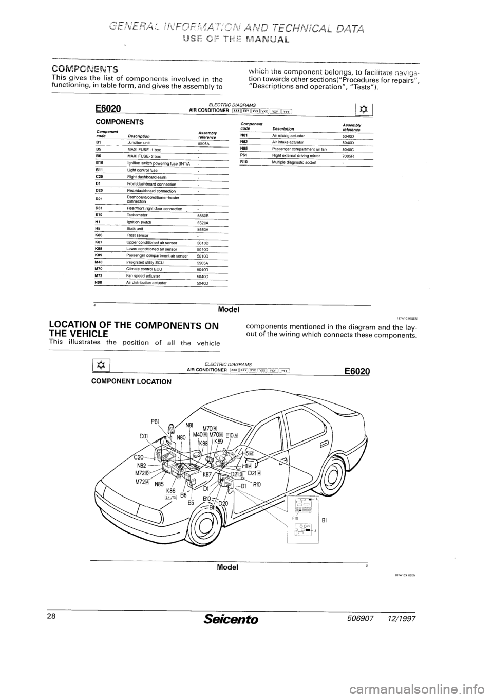 FIAT SEICENTO 1997  Service And Repair Manual 