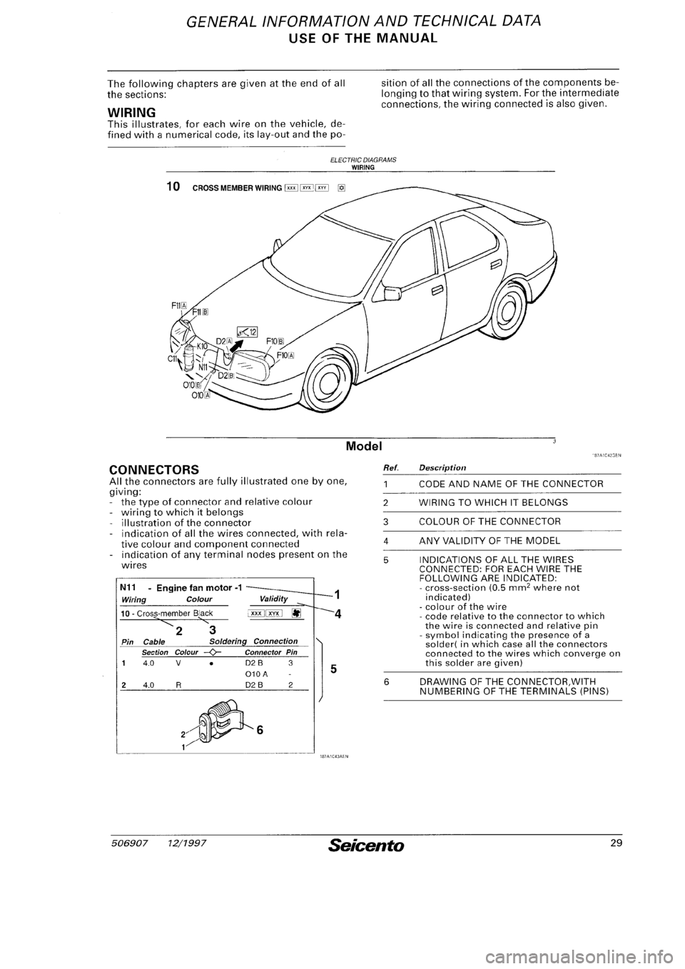 FIAT SEICENTO 1997  Service And Repair Manual 