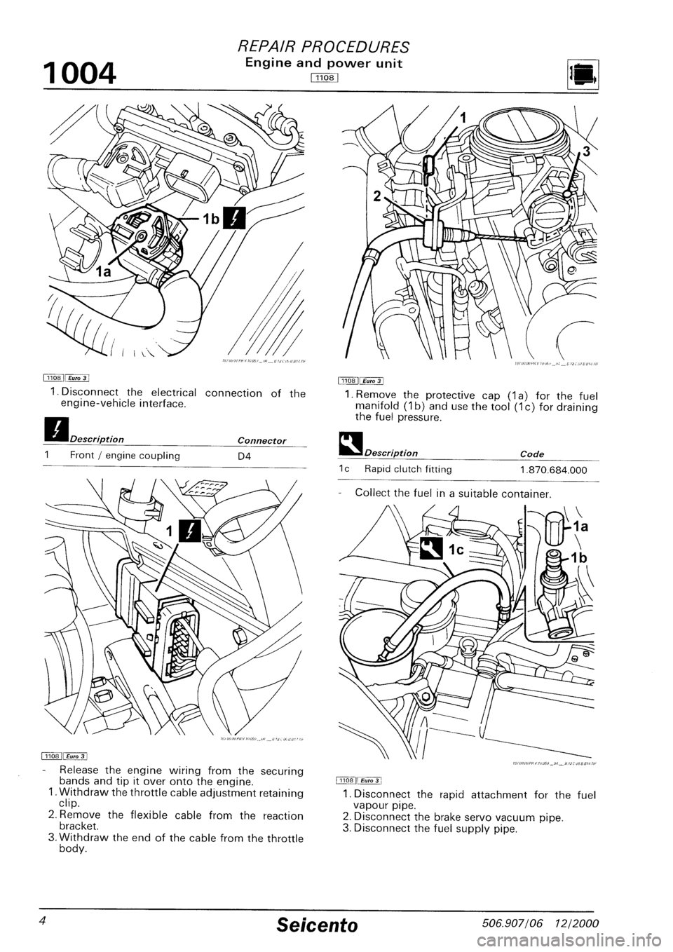 FIAT SEICENTO 1997  Service And Repair Manual 