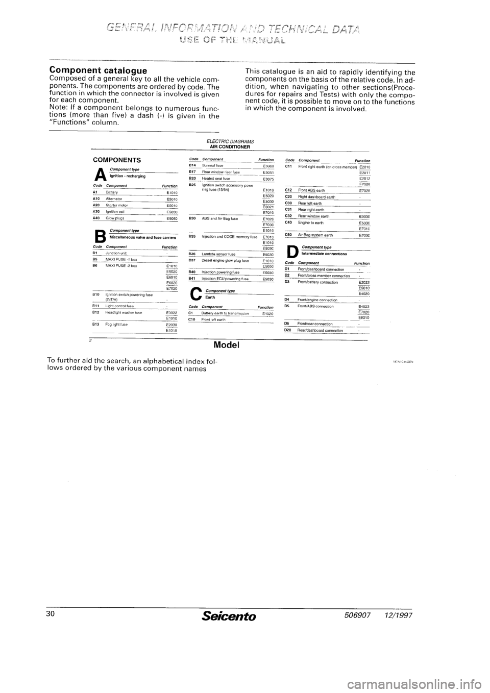 FIAT SEICENTO 1997  Service And Repair Manual 