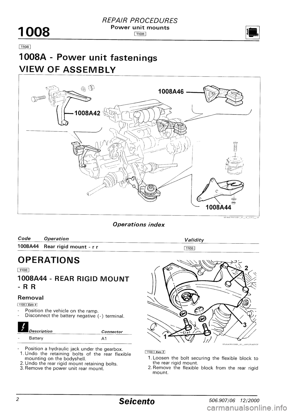 FIAT SEICENTO 1997  Service And Repair Manual 
