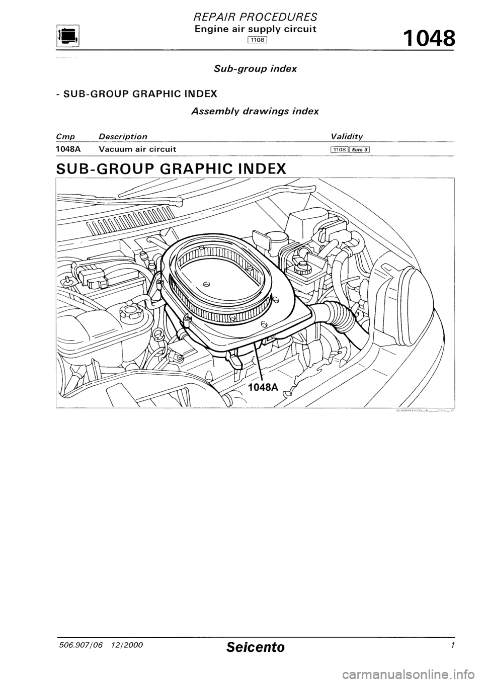 FIAT SEICENTO 1997  Service And Repair Manual 