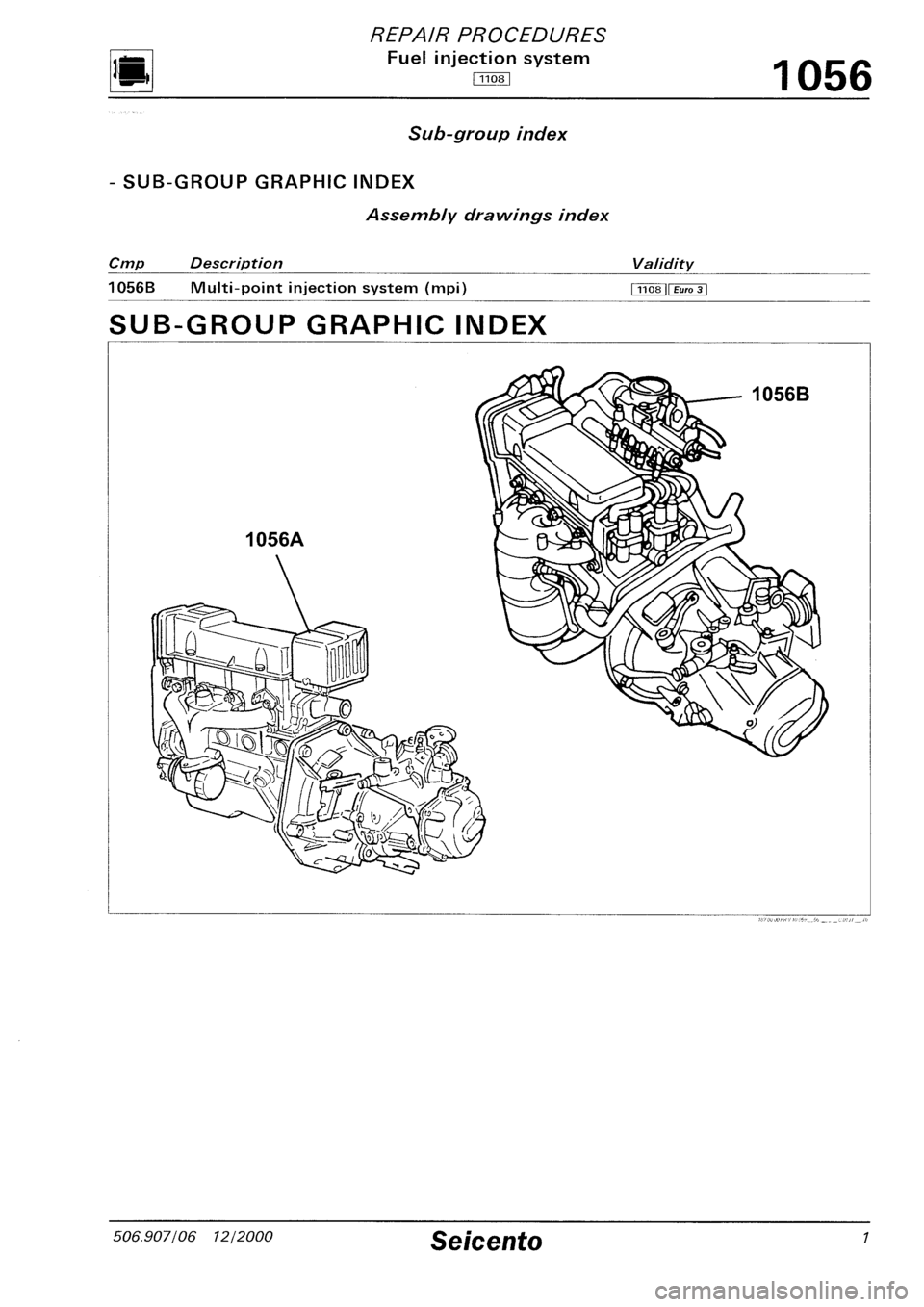 FIAT SEICENTO 1997  Service And Repair Manual 