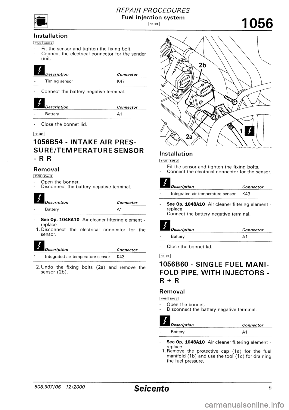 FIAT SEICENTO 1997  Service And Repair Manual 