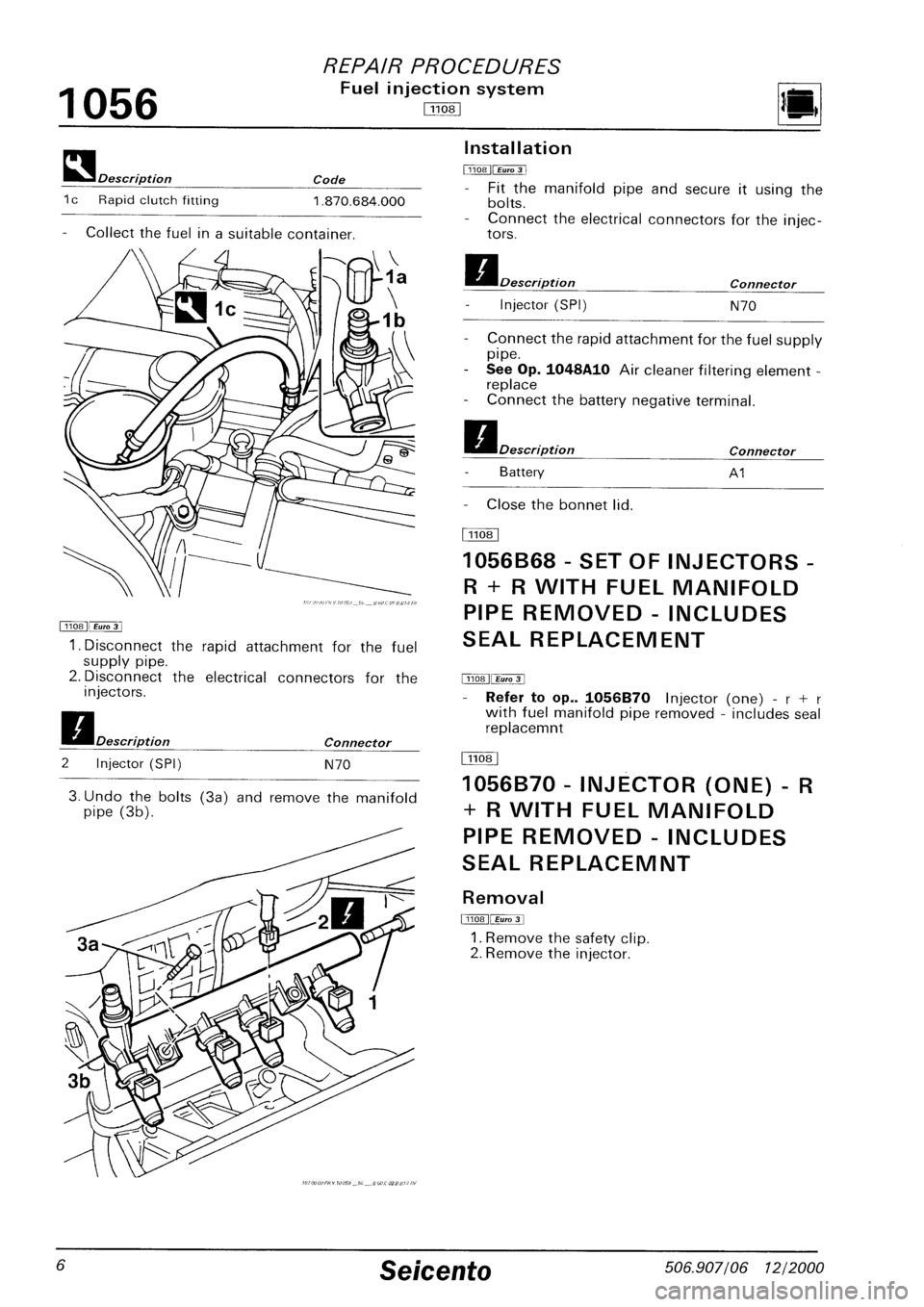 FIAT SEICENTO 1997  Service And Repair Manual 