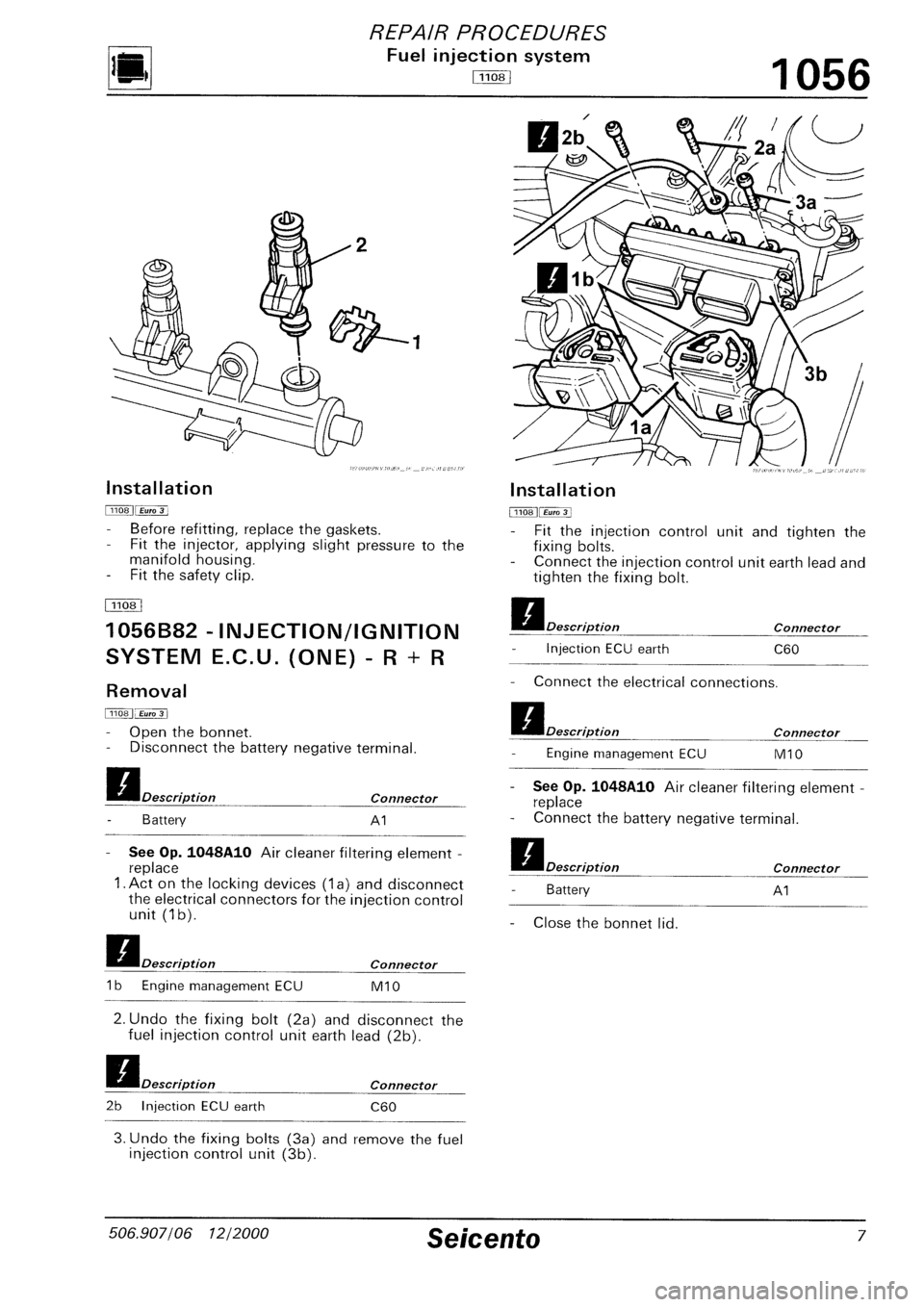 FIAT SEICENTO 1997  Service And Repair Manual 