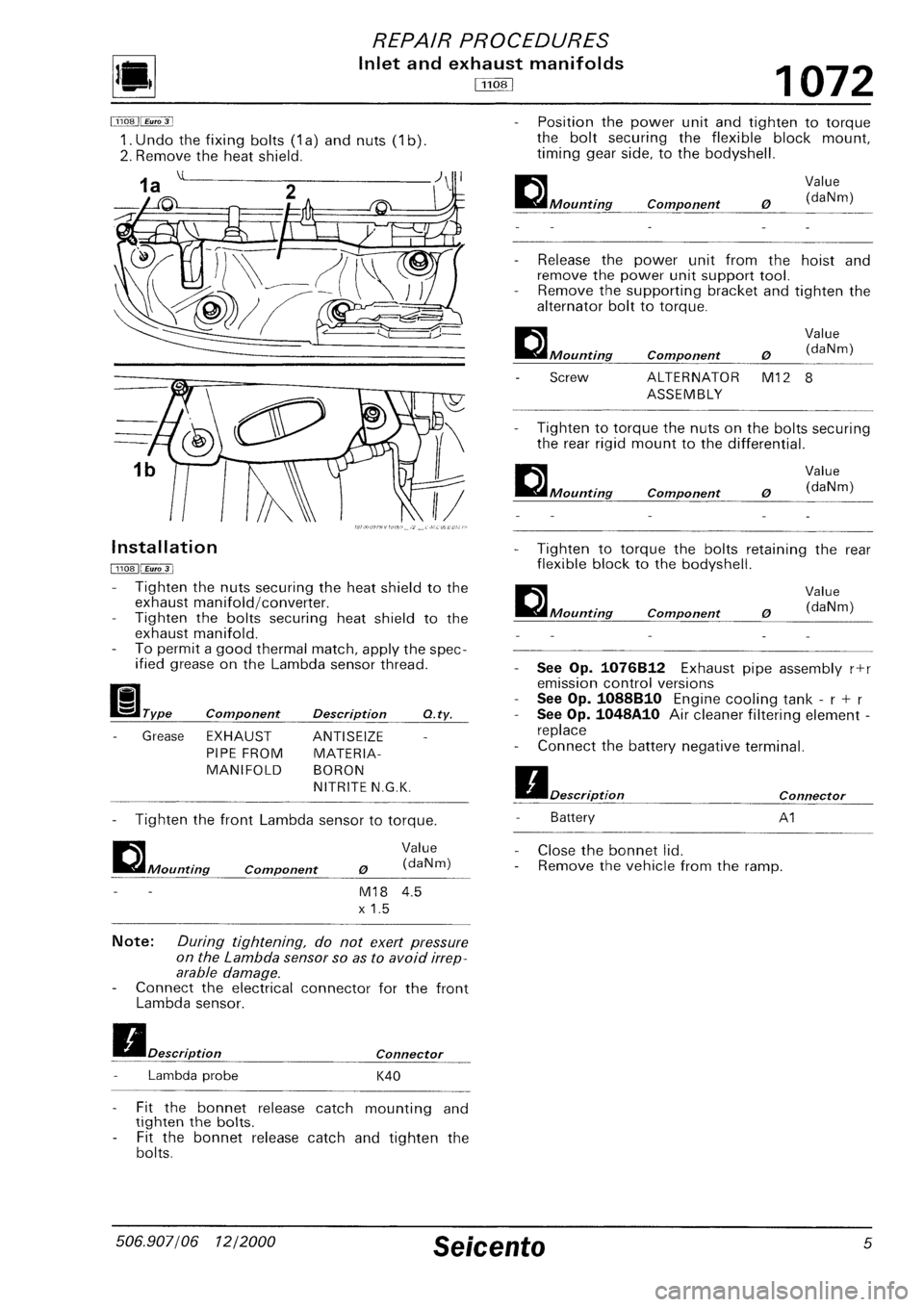 FIAT SEICENTO 1997  Service And Repair Manual 