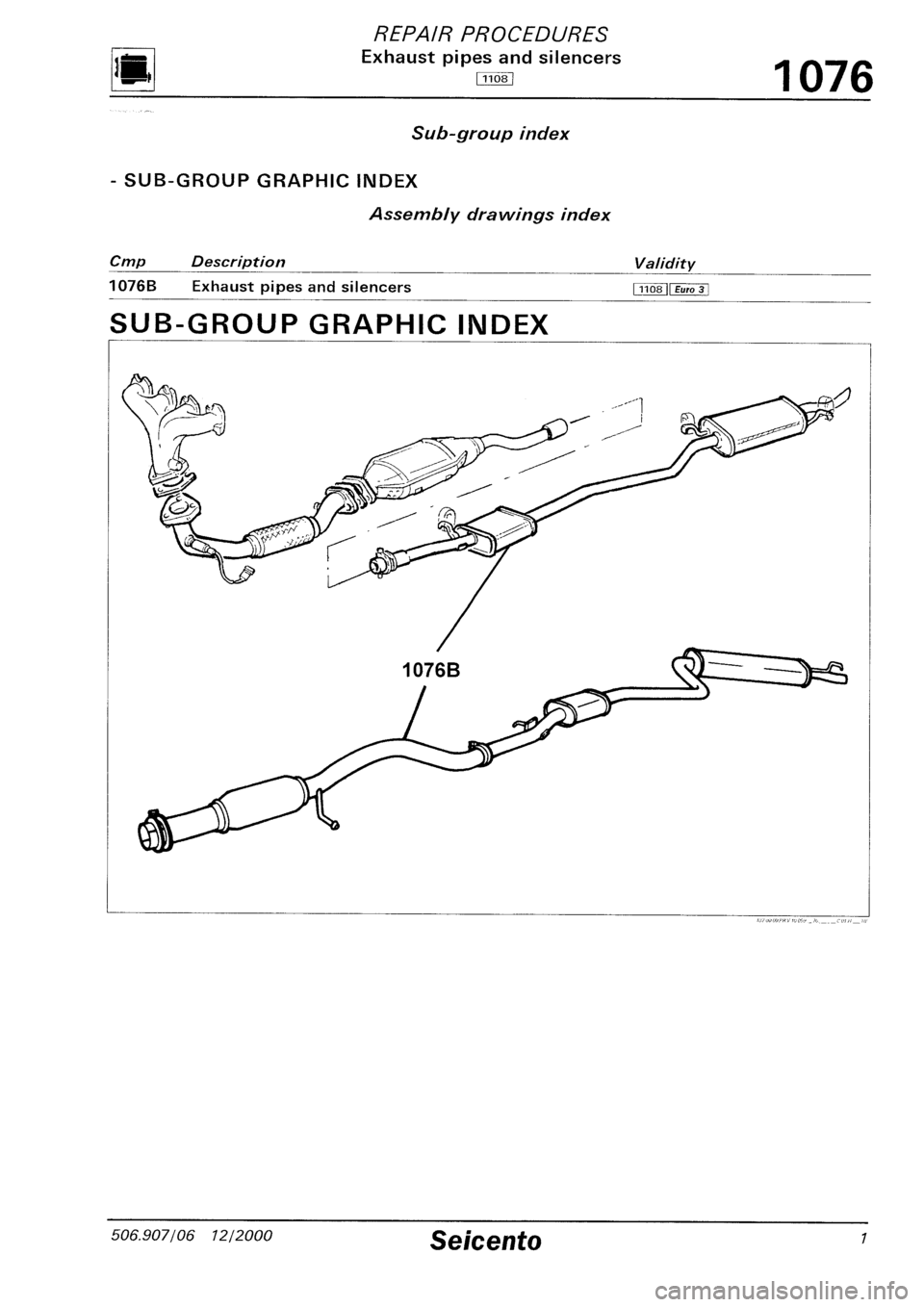 FIAT SEICENTO 1997  Service And Repair Manual 