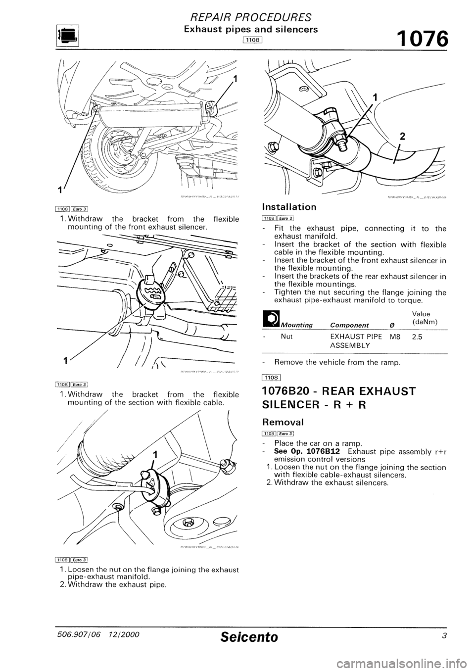 FIAT SEICENTO 1997  Service And Repair Manual 