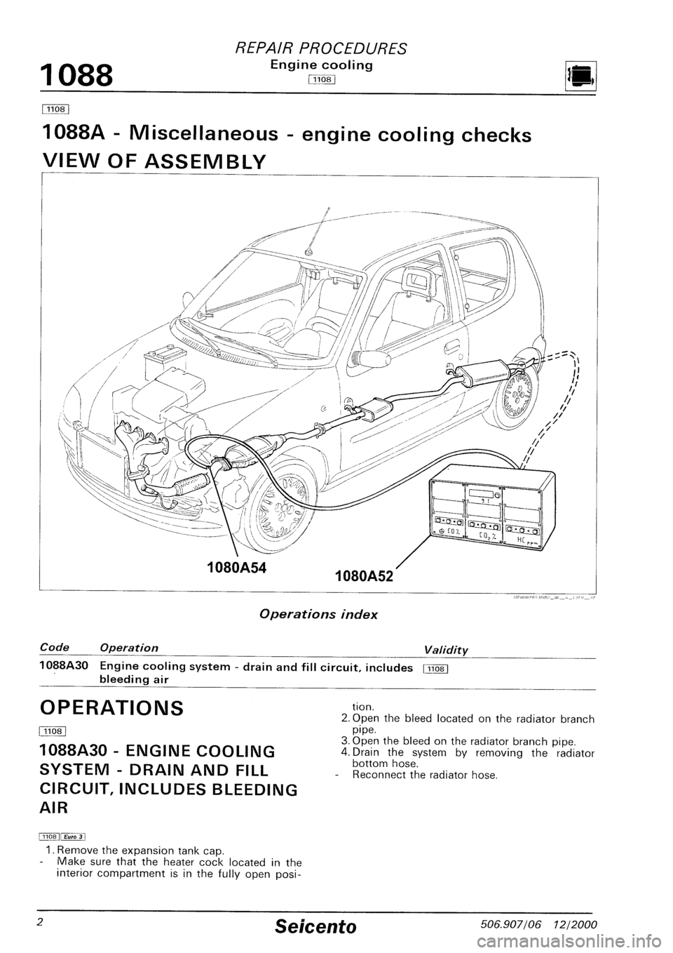 FIAT SEICENTO 1997  Service And Repair Manual 