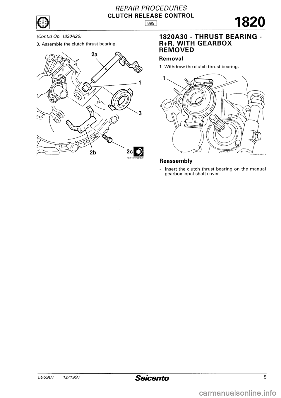 FIAT SEICENTO 1997  Service And Repair Manual 