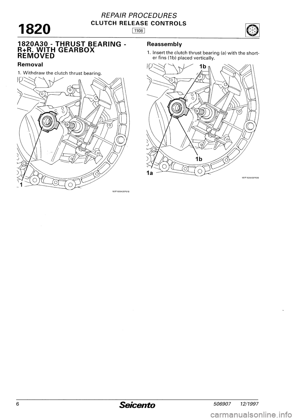 FIAT SEICENTO 1997  Service And Repair Manual 