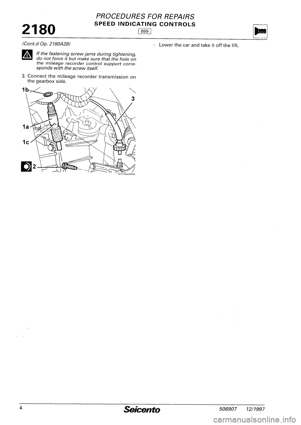 FIAT SEICENTO 1997  Service And Repair Manual 