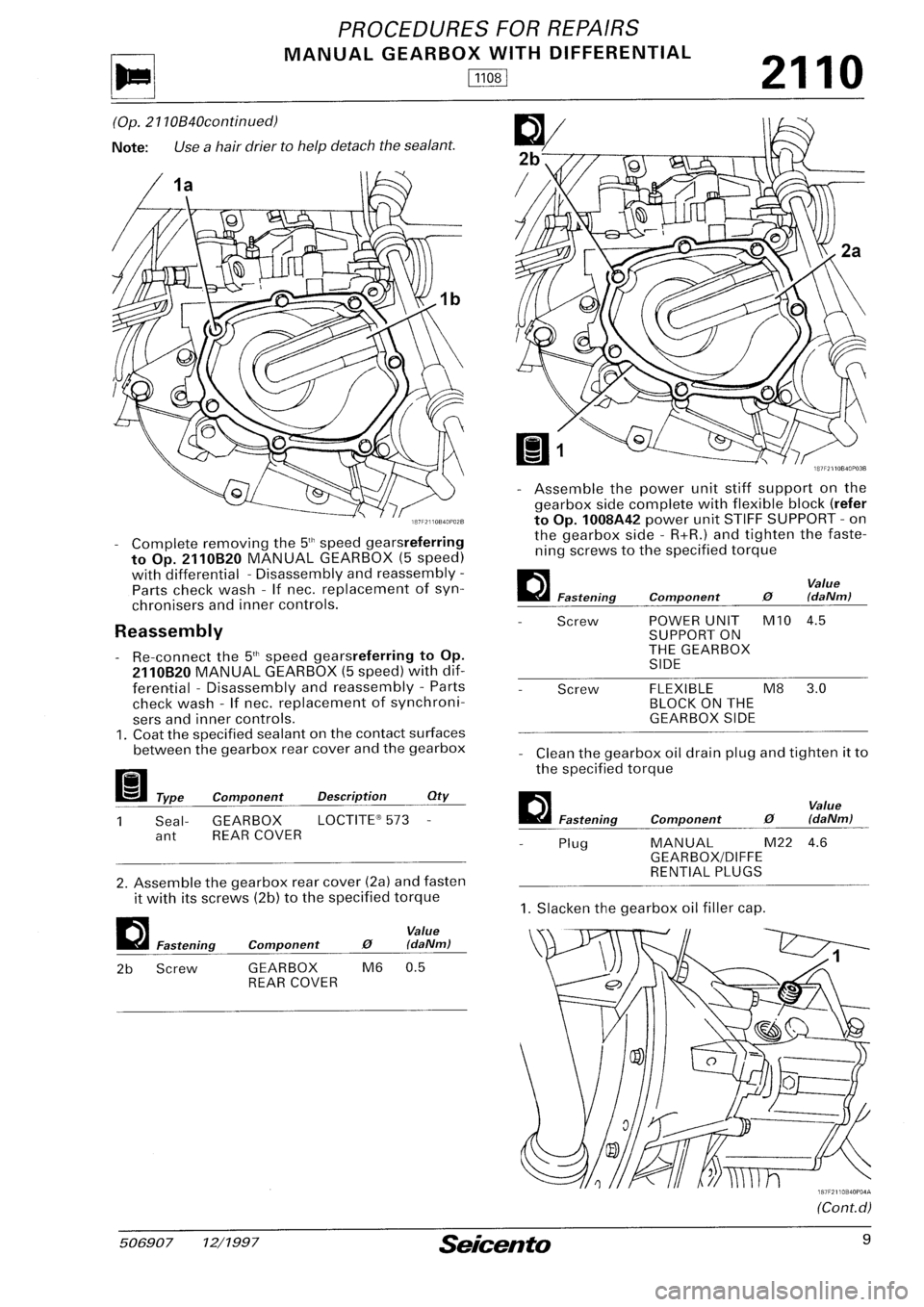 FIAT SEICENTO 1997  Service And Repair Manual 