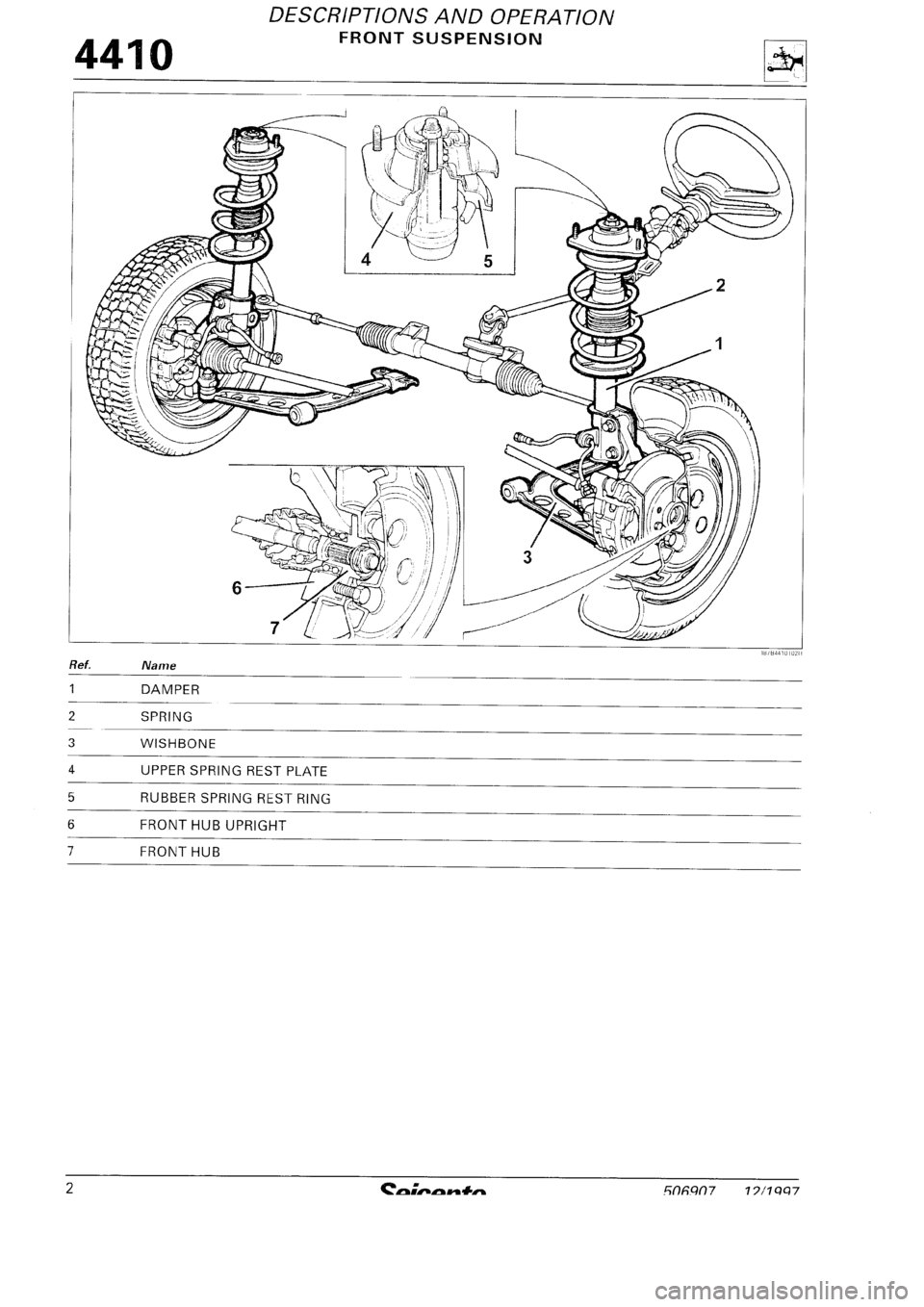 FIAT SEICENTO 1997  Service And Repair Manual 