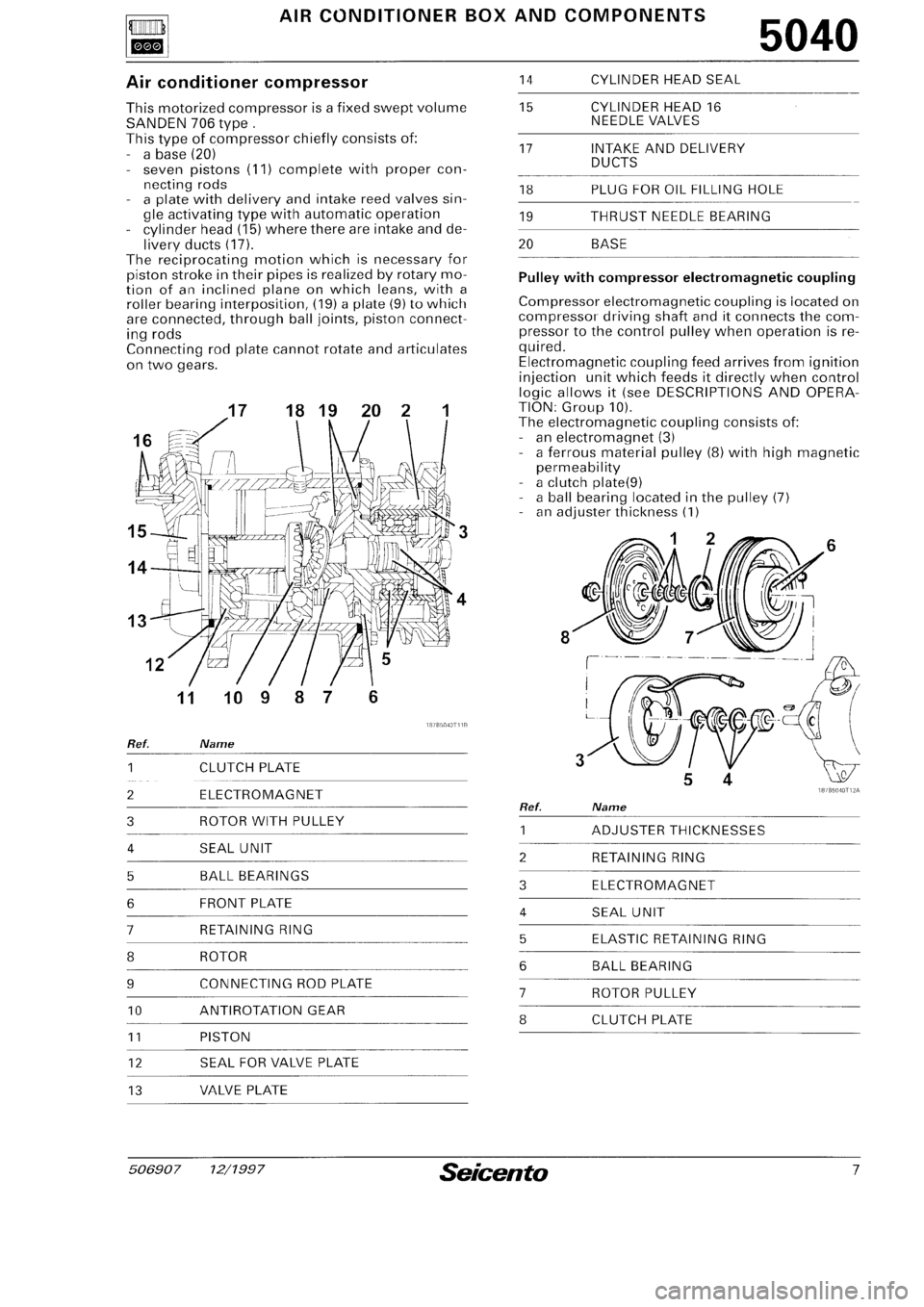 FIAT SEICENTO 1997  Service And Repair Manual 