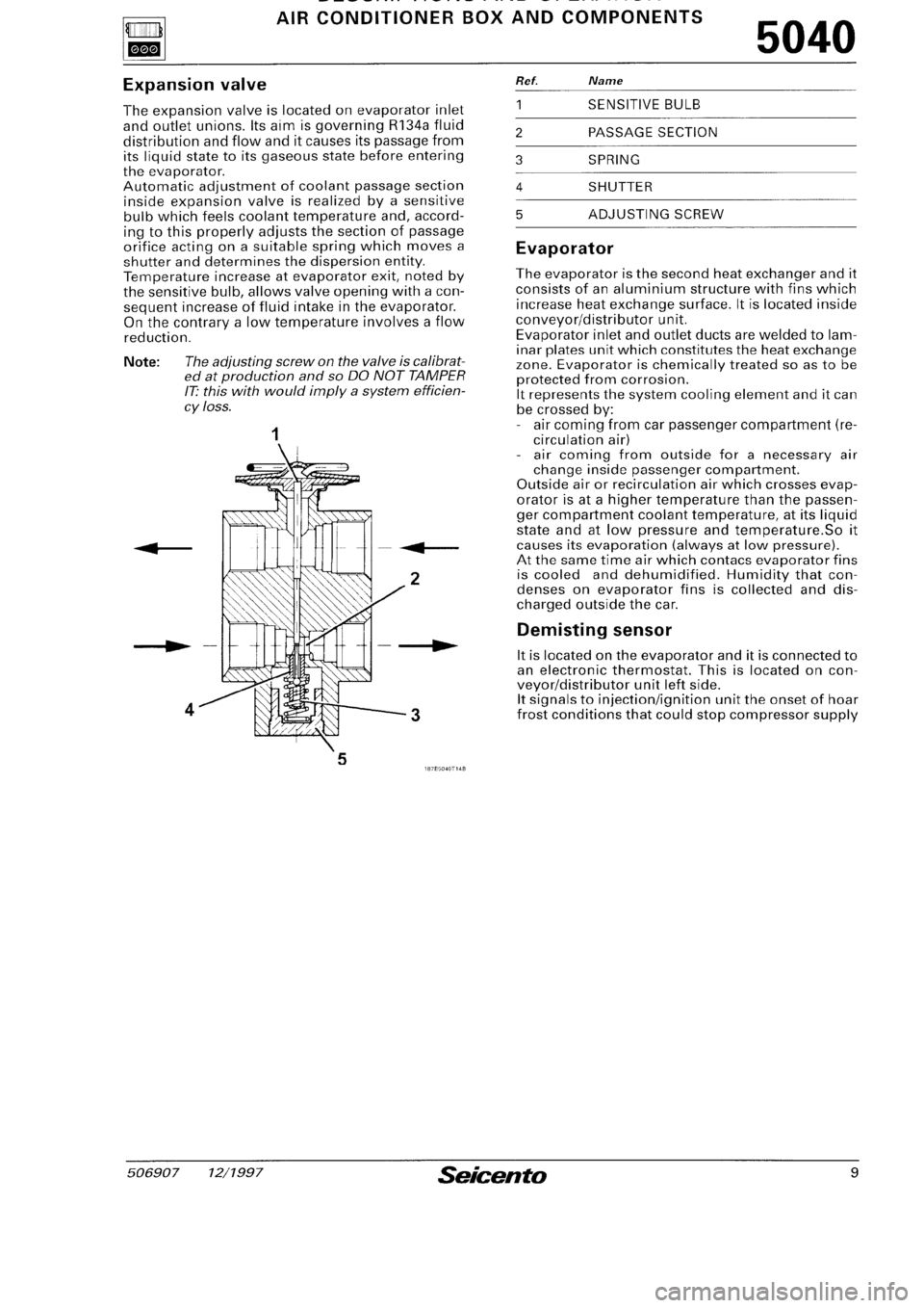 FIAT SEICENTO 1997  Service And Repair Manual 