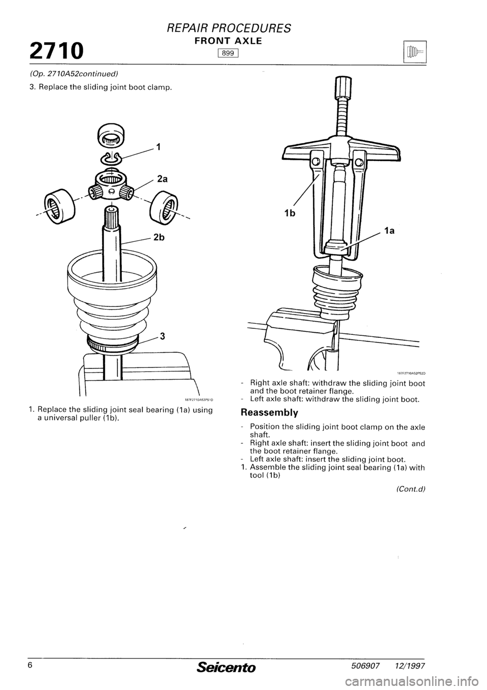 FIAT SEICENTO 1997  Service And Repair Manual 