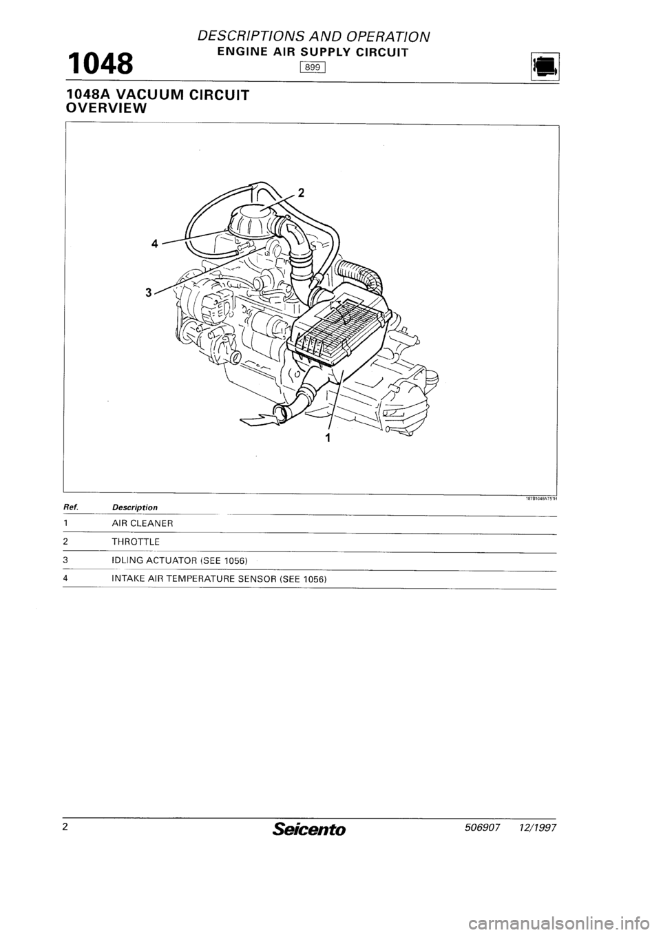 FIAT SEICENTO 1997  Service And Repair Manual 