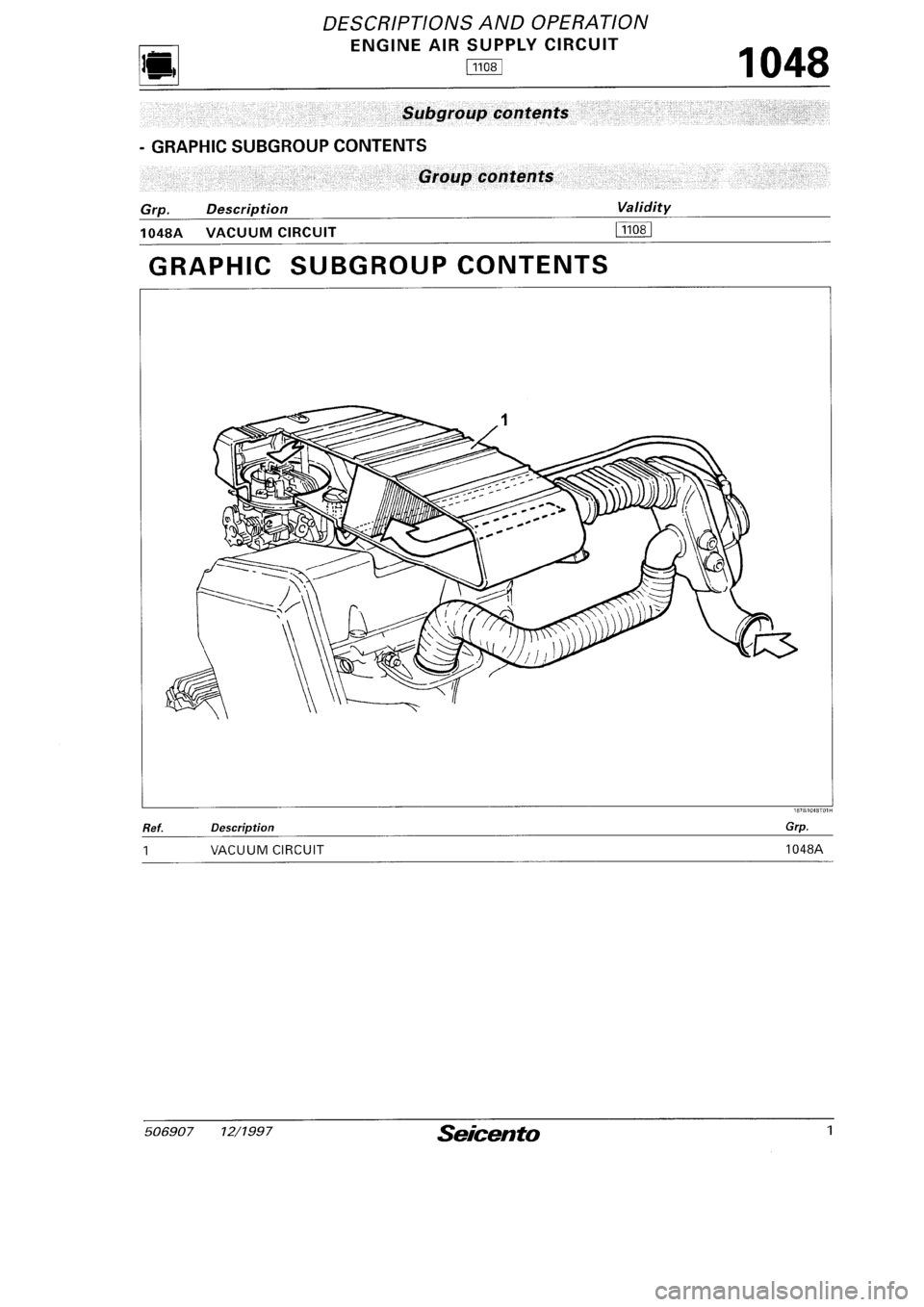 FIAT SEICENTO 1997  Service And Repair Manual 