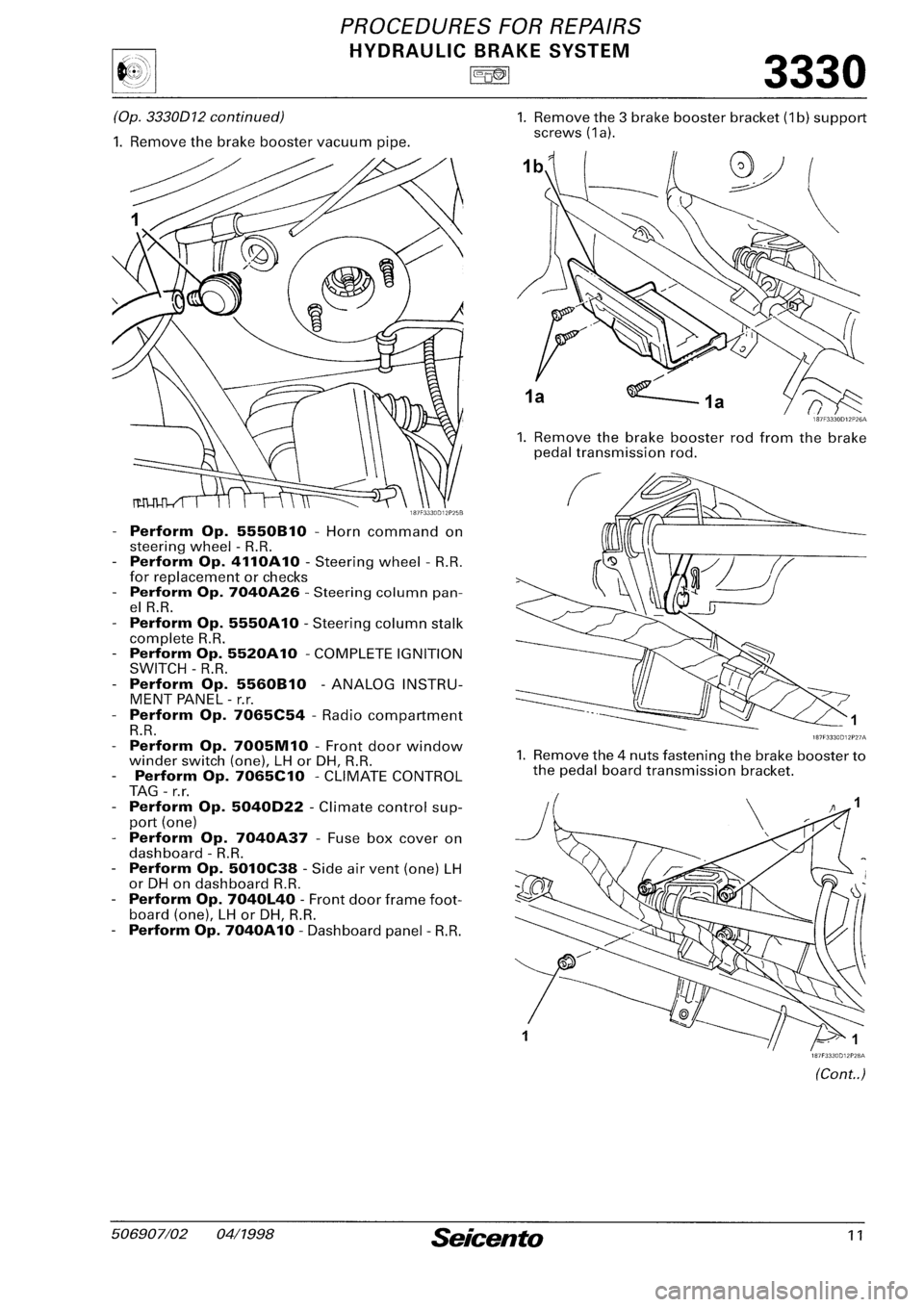 FIAT SEICENTO 1997  Service And Repair Manual 