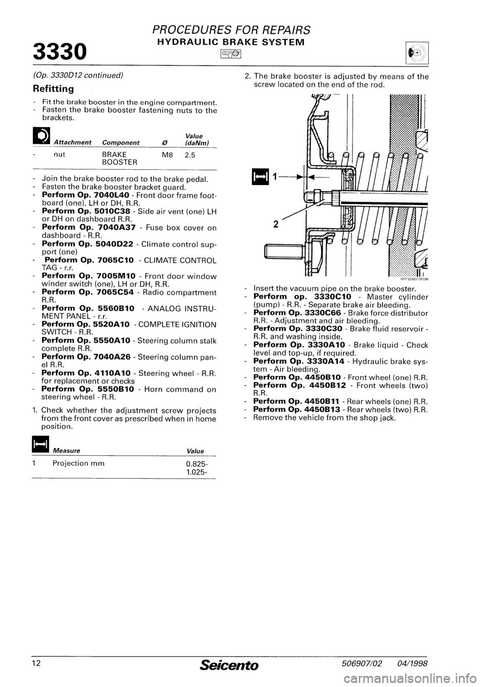 FIAT SEICENTO 1997  Service And Repair Manual 