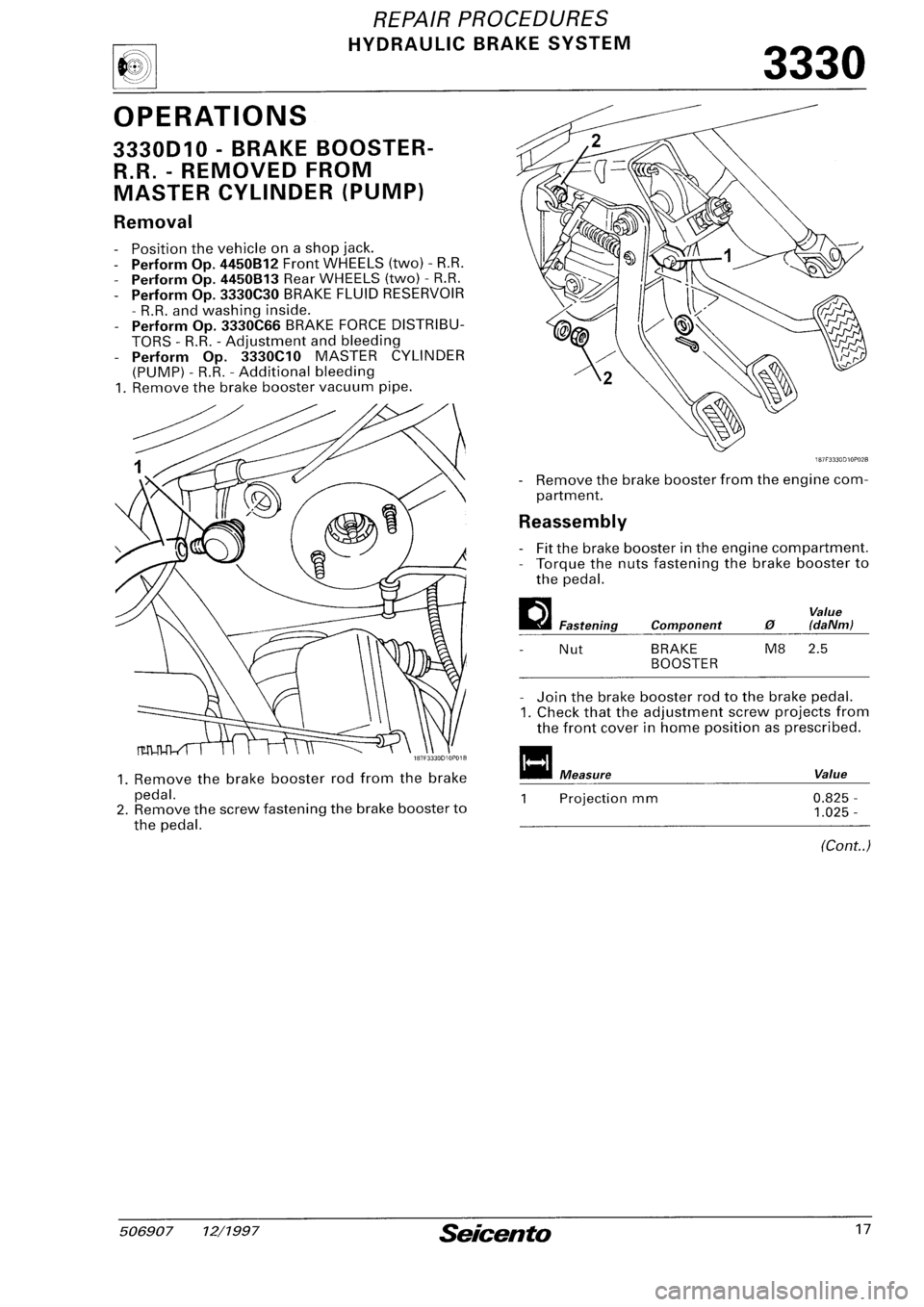 FIAT SEICENTO 1997  Service And Repair Manual 