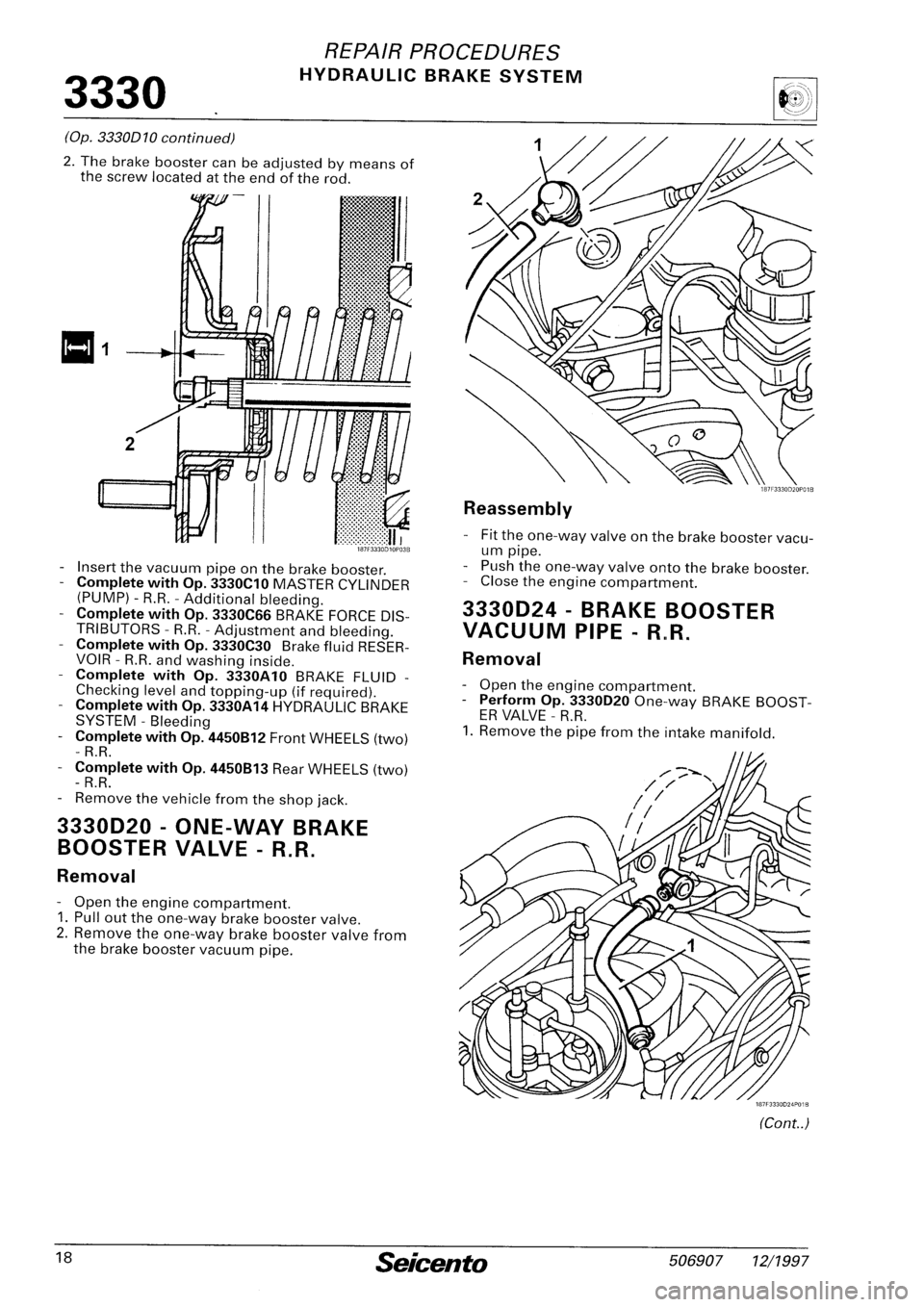 FIAT SEICENTO 1997  Service And Repair Manual 